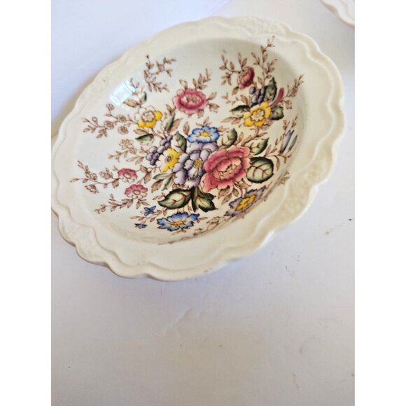 Crown Ducal Earthen ware Dessert Bowls Wilmslow Pattern 5 1/4"(set of 2) - Picture 8 of 11